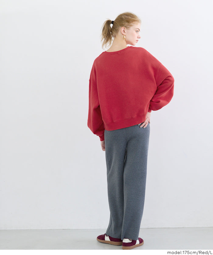 【重磅棉】LOGO復古刷色長袖衛衣