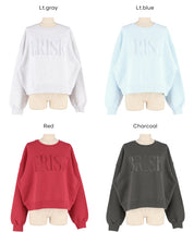 【重磅棉】LOGO復古刷色長袖衛衣