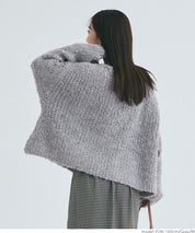 Bouclé boat neck knit top