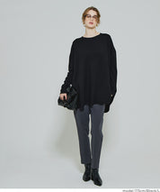 Crew neck knit tunic