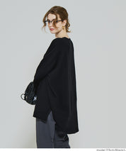 Crew neck knit tunic