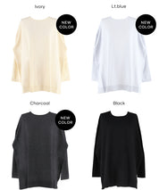 Crew neck knit tunic