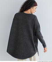 Crew neck knit tunic