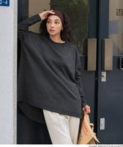 Crew neck knit tunic