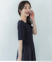 Elegant Light Knitted Spliced Dress