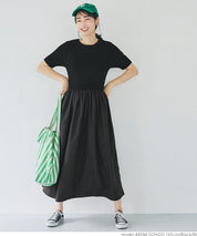 Elegant Light Knitted Spliced Dress