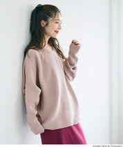 Dolman V-neck knit top