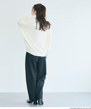 Dolman V-neck knit top