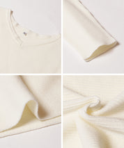 Dolman V-neck knit top