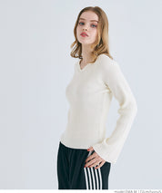 Bell sleeve knit top
