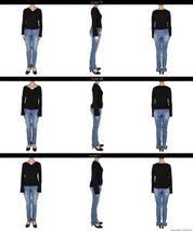 Bell sleeve knit top