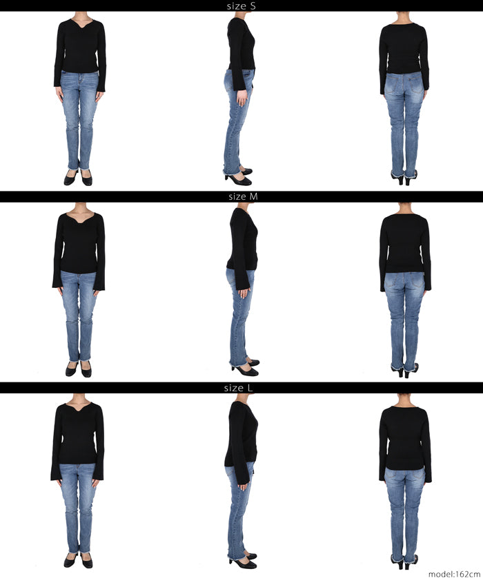 Bell sleeve knit top