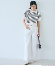 Summer Kint cropped puff-sleeve knit top