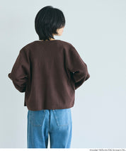 Gold button knit cardigan