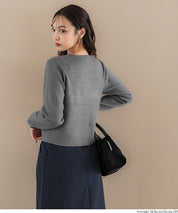 Gold button knit cardigan