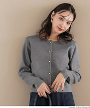 Gold button knit cardigan