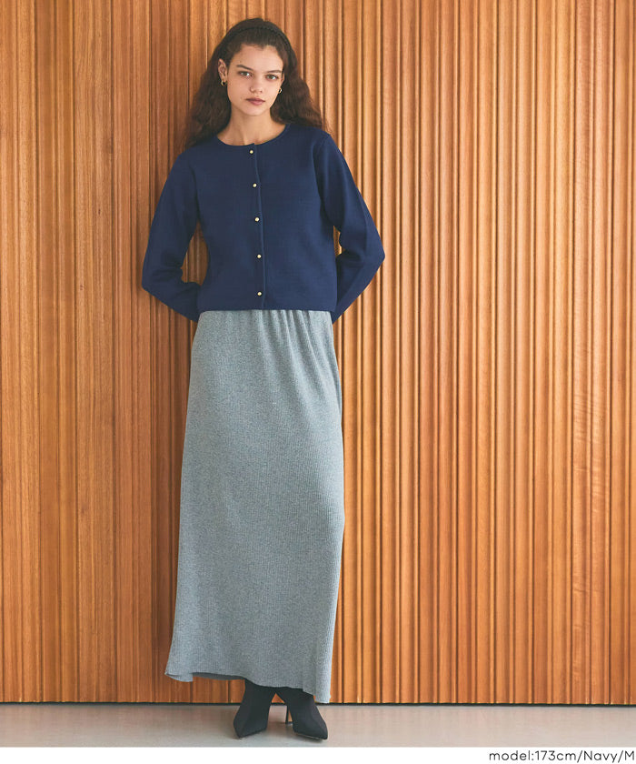 Gold button knit cardigan