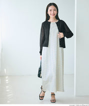 Temperament gold button sheer thin knitted long-sleeved cardigan