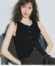 French style knitted vest