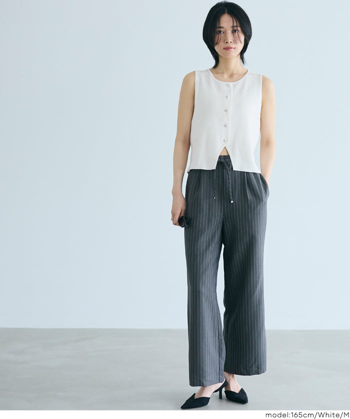 French style knitted vest