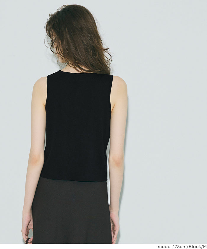 French style knitted vest