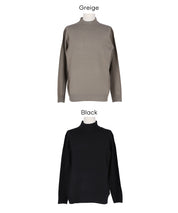 男裝極簡風半高領針織上衣