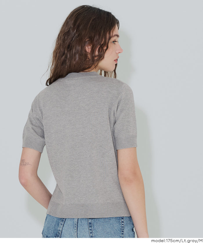 Summer Kint 薄款圓領短袖針織