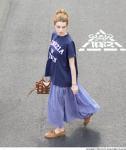 空氣感棉紗A字長裙 (Cotton voile flared skirt)