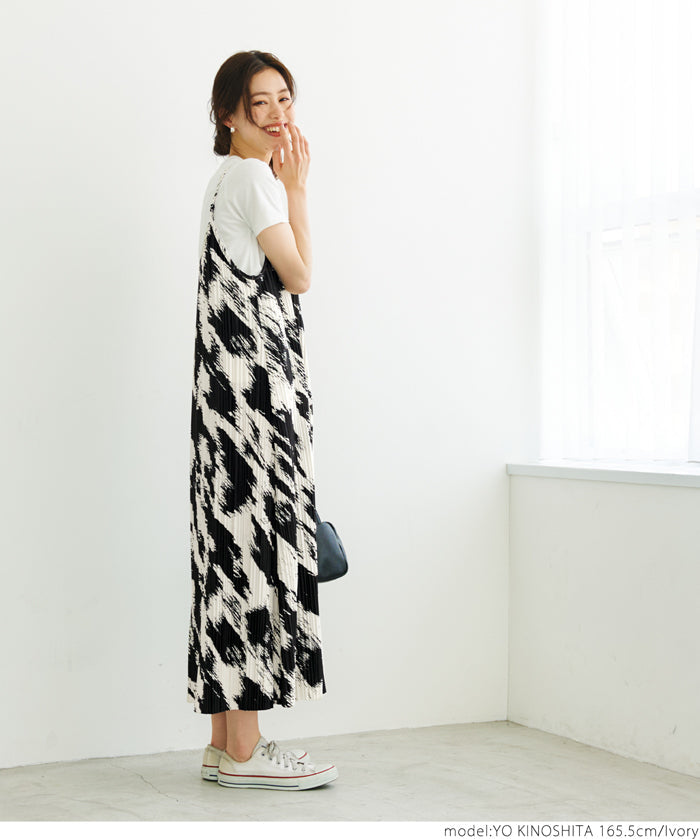 Personalized ink spaghetti strap dress