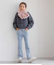 童裝柔軟毛交叉圍脖圍巾 親子裝