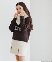 童裝柔軟毛交叉圍脖圍巾 親子裝