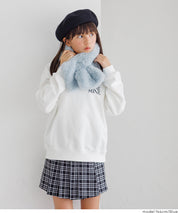 童裝柔軟毛交叉圍脖圍巾 親子裝