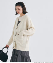 Yak-style raglan knit cardigan