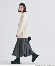 Yak-style raglan knit cardigan