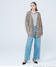 Yak-style raglan knit cardigan