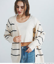 Yak-style raglan knit cardigan