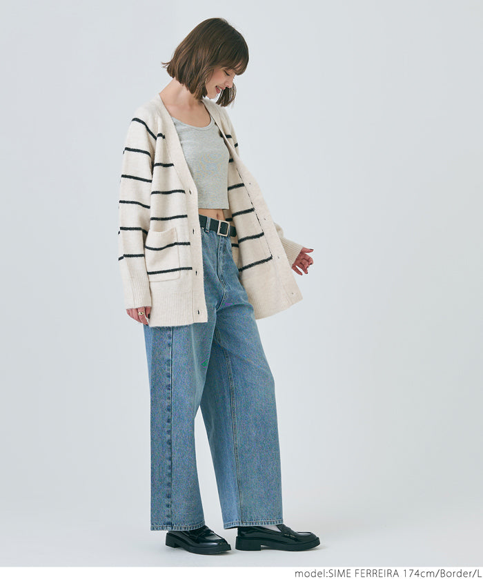 Yak-style raglan knit cardigan