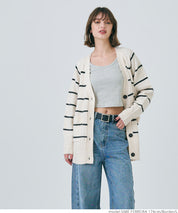 Yak-style raglan knit cardigan