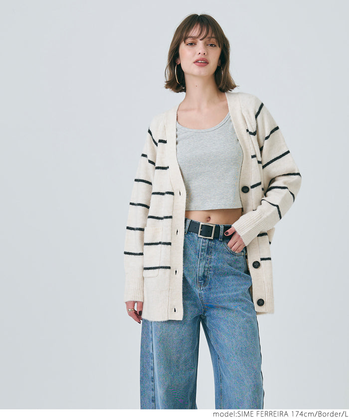 Yak-style raglan knit cardigan