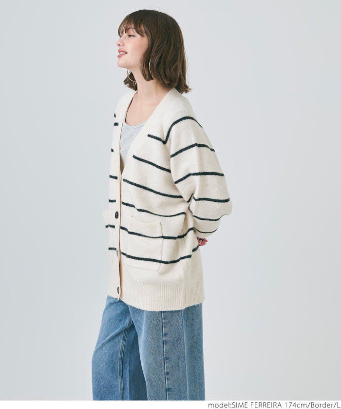 Yak-style raglan knit cardigan