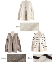Yak-style raglan knit cardigan