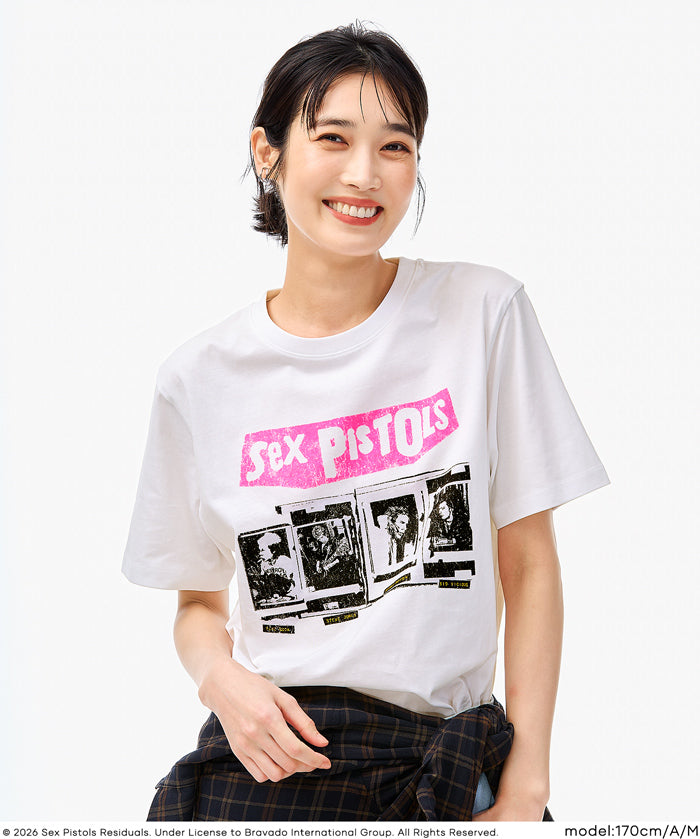 復古搖滾樂隊印花短袖上衣