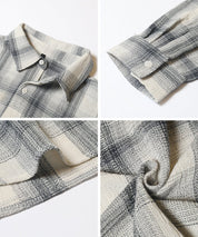 ［特價$259→$199］男裝文青格紋長袖襯衫