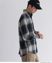 ［特價$259→$199］男裝文青格紋長袖襯衫