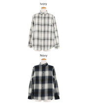 ［特價$259→$199］男裝文青格紋長袖襯衫