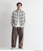 ［特價$259→$199］男裝文青格紋長袖襯衫