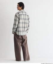 ［特價$259→$199］男裝文青格紋長袖襯衫