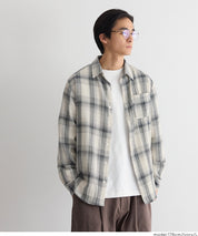 ［特價$259→$199］男裝文青格紋長袖襯衫