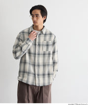 ［特價$259→$199］男裝文青格紋長袖襯衫