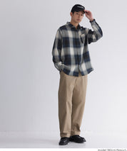 ［特價$259→$199］男裝文青格紋長袖襯衫